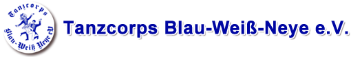 Tanzcorps Blau-Weiß-Neye e.V. Logo